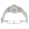 Back View Of {Caseback} Back Case And Open Stainless and Solid Gold Band Of Breitling B67350 Watch Pre Owned Condition