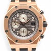 Up Close Front Facing Picture Of Audemars Piguet 26470OR.OO.A125CR.01 Rose Gold Watch Pre Owned Condition