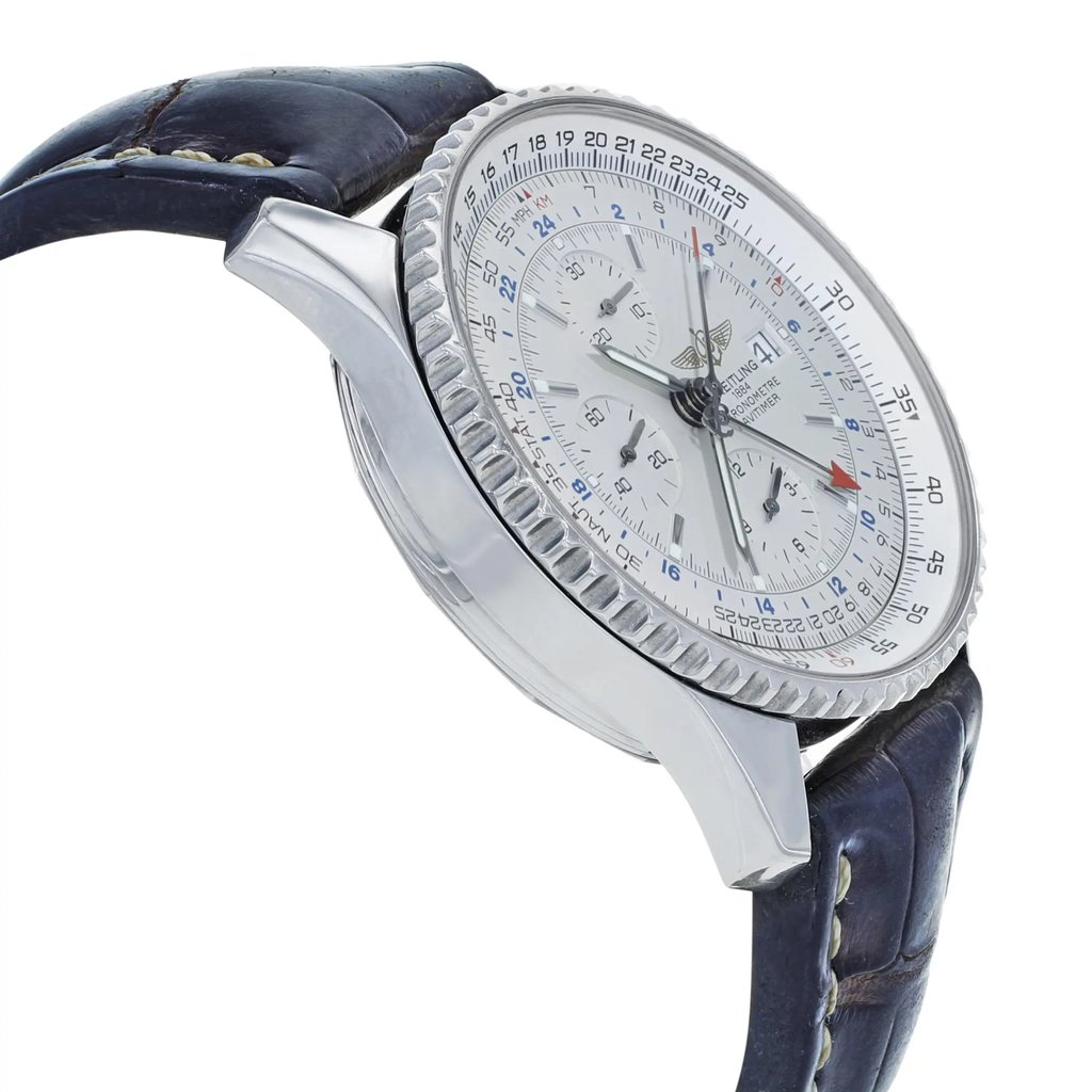 View Of Opposite Crown Facing Side Of Breitling A2432212/G571-441X Stainless Steel Watch Pre Owned Condition