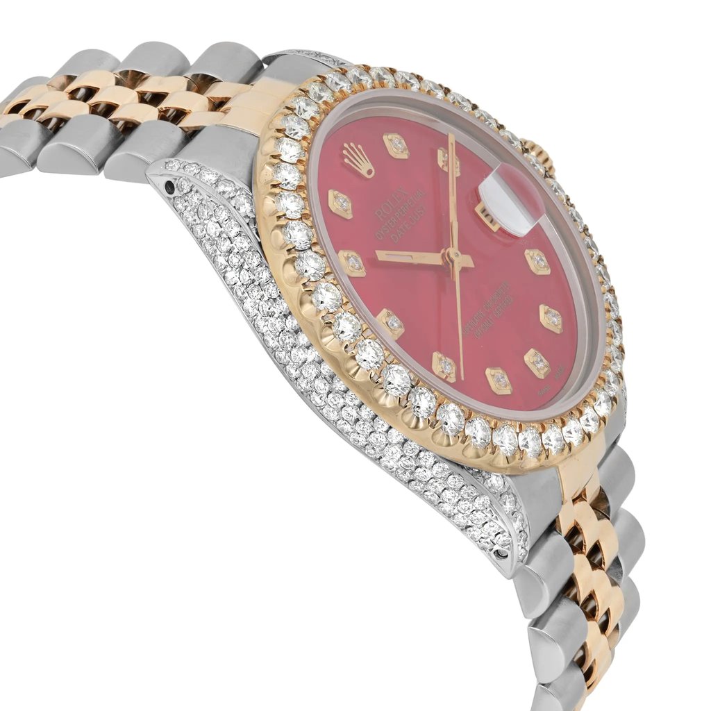 View Of Opposite Crown Facing Side Of Rolex 16013 {Case Material} Watch Pre Owned Condition