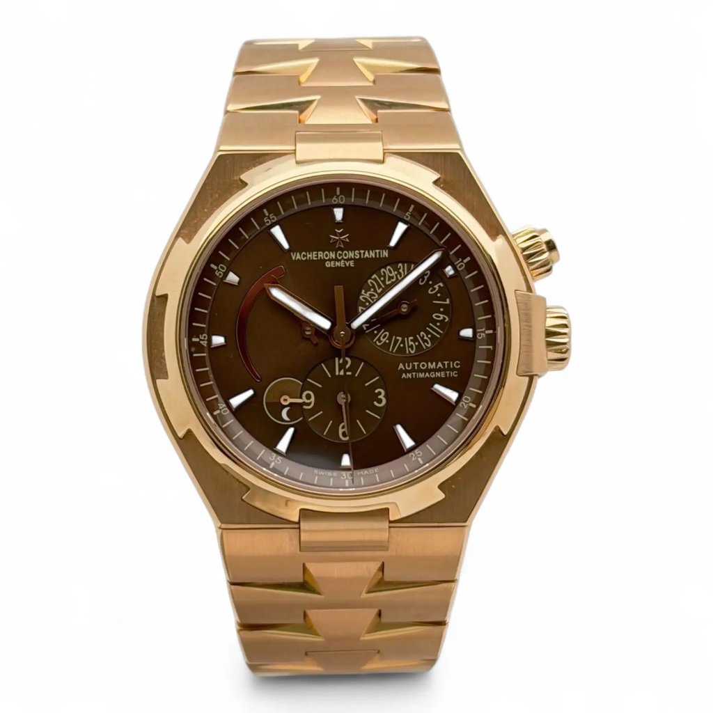 Front Full View Of Vacheron Constantin 47450/b01r-9229 Rose Gold Watch Pre Owned Condition Good