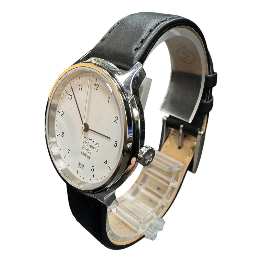 3rd image of Mondaine Mondaine Helvetica No1 Regular  Wristwatch, DisplayModel condition