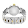 Back View Of Snap Back Case And Closed Stainless Steel Band Of Movado 0607043 Watch New With Defects Condition