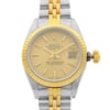 Up Close Front Facing Picture Of Rolex 69173 Stainless Steel Watch Pre Owned Condition