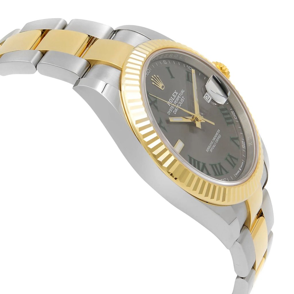 View Of Opposite Crown Facing Side Of Rolex 126333 Stainless Steel Watch Unworn Condition