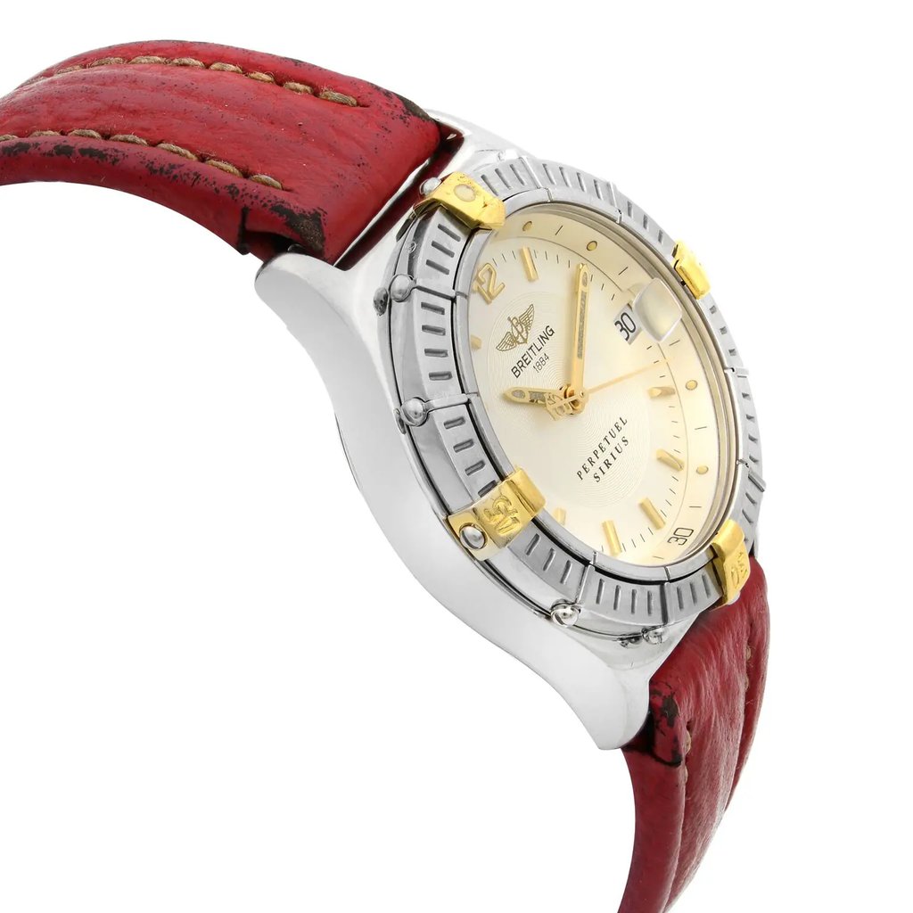View Of Opposite Crown Facing Side Of Breitling B60622 Stainless Steel Watch Pre Owned Condition