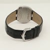 Back View Of Screwback Back Case And Closed Leather Band Of Cartier W4BL0003 Watch Pre Owned Condition