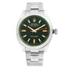 Front Full View Of Rolex 116400GV Stainless Steel Watch Unworn Condition Excellent