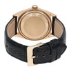 Back View Of Screwback Back Case And Closed Leather Band Of Rolex 1807 Watch Pre Owned Condition