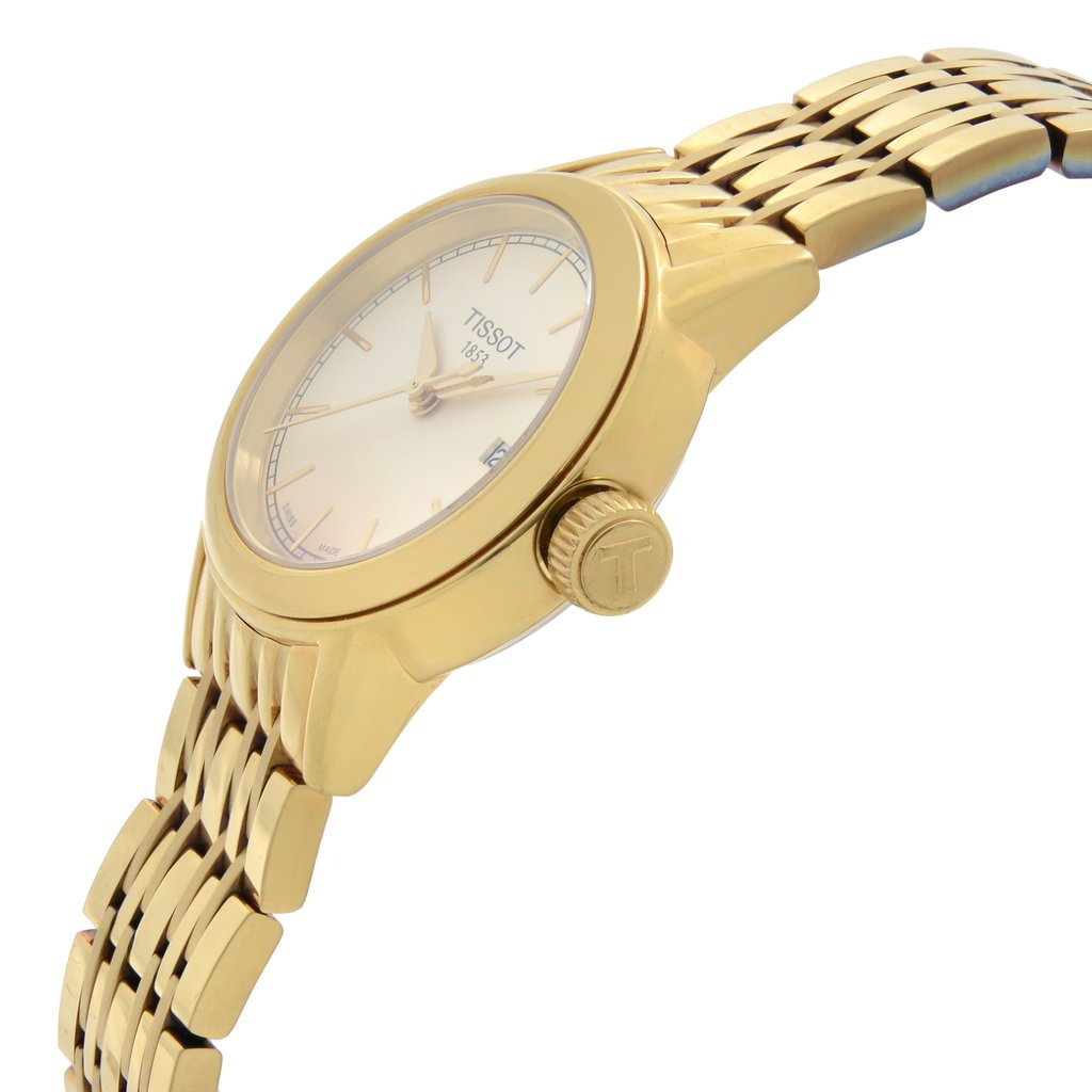 View Of Crown Facing Side Of Tissot T085.210.33.021.00 Stainless Steel Watch Pre Owned Condition