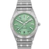 Up Close Front Facing Picture Of Breitling A10380101L1A1 Stainless Steel Watch Display Model Condition