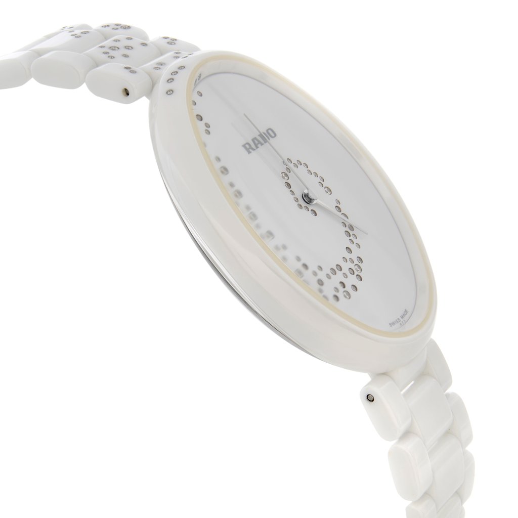 View Of Opposite Crown Facing Side Of Rado R53042712 Ceramic Watch Unworn Condition