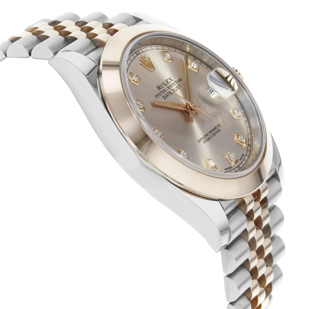 View Of Opposite Crown Facing Side Of Rolex 126301 Stainless Steel Watch Pre Owned Condition