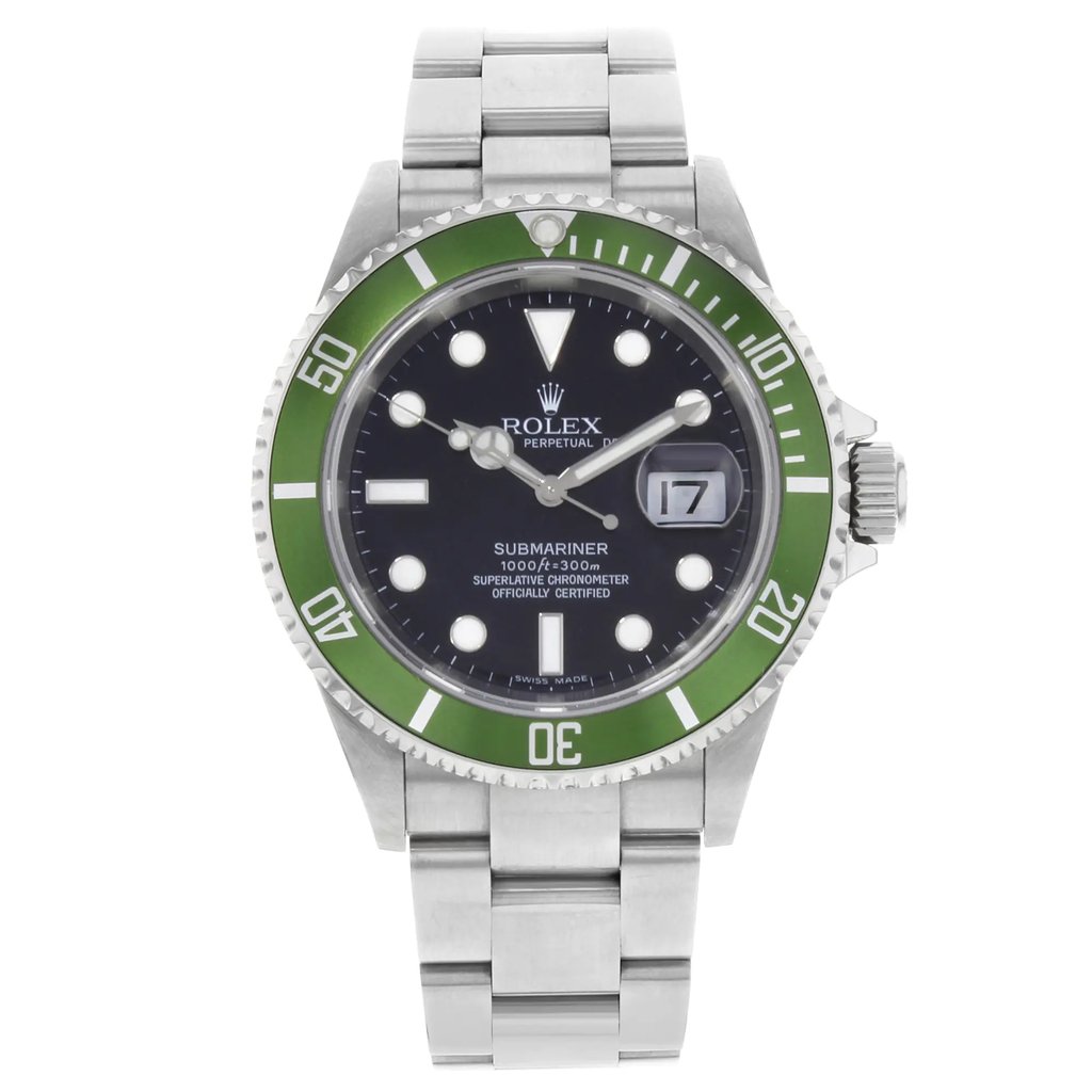 Front Full View Of Rolex 16610 T Stainless Steel Watch Pre Owned Condition {Product Condition}