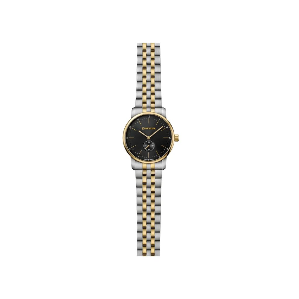 Front Full View Of Wenger 1.1741.104 Stainless Steel Watch New With Defects Condition Excellent