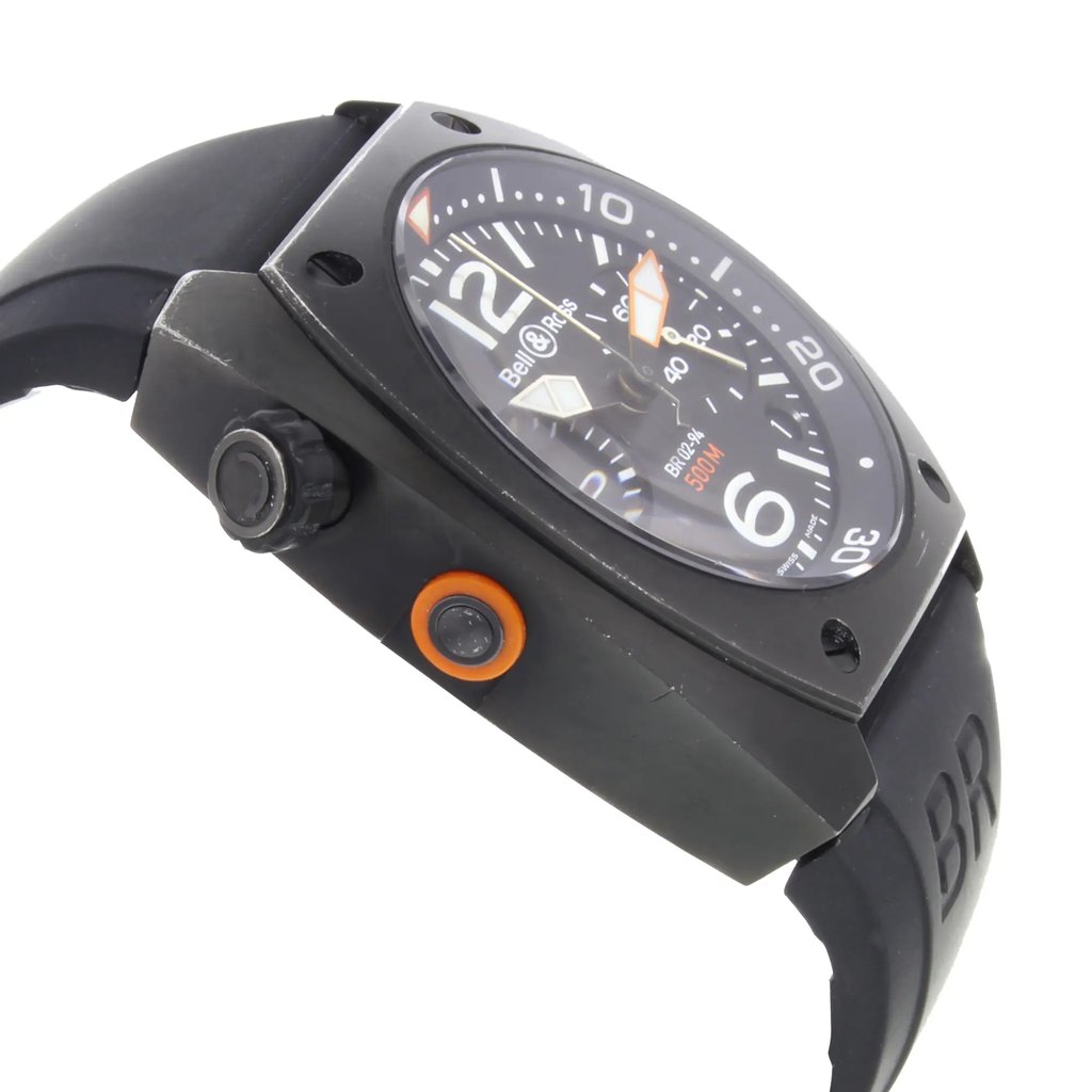 4th image of Bell & Ross BR0294-CHR-BL-CA Wristwatch, PreOwned condition