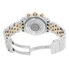 Back View Of {Caseback} Back Case And Open Stainless and Solid Gold Band Of Breitling C13356 Watch Pre Owned Condition