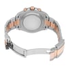 Back View Of Solid Back Case And Open Stainless Steel,Rose Gold Band Of Rolex 116681 Watch Pre Owned Condition