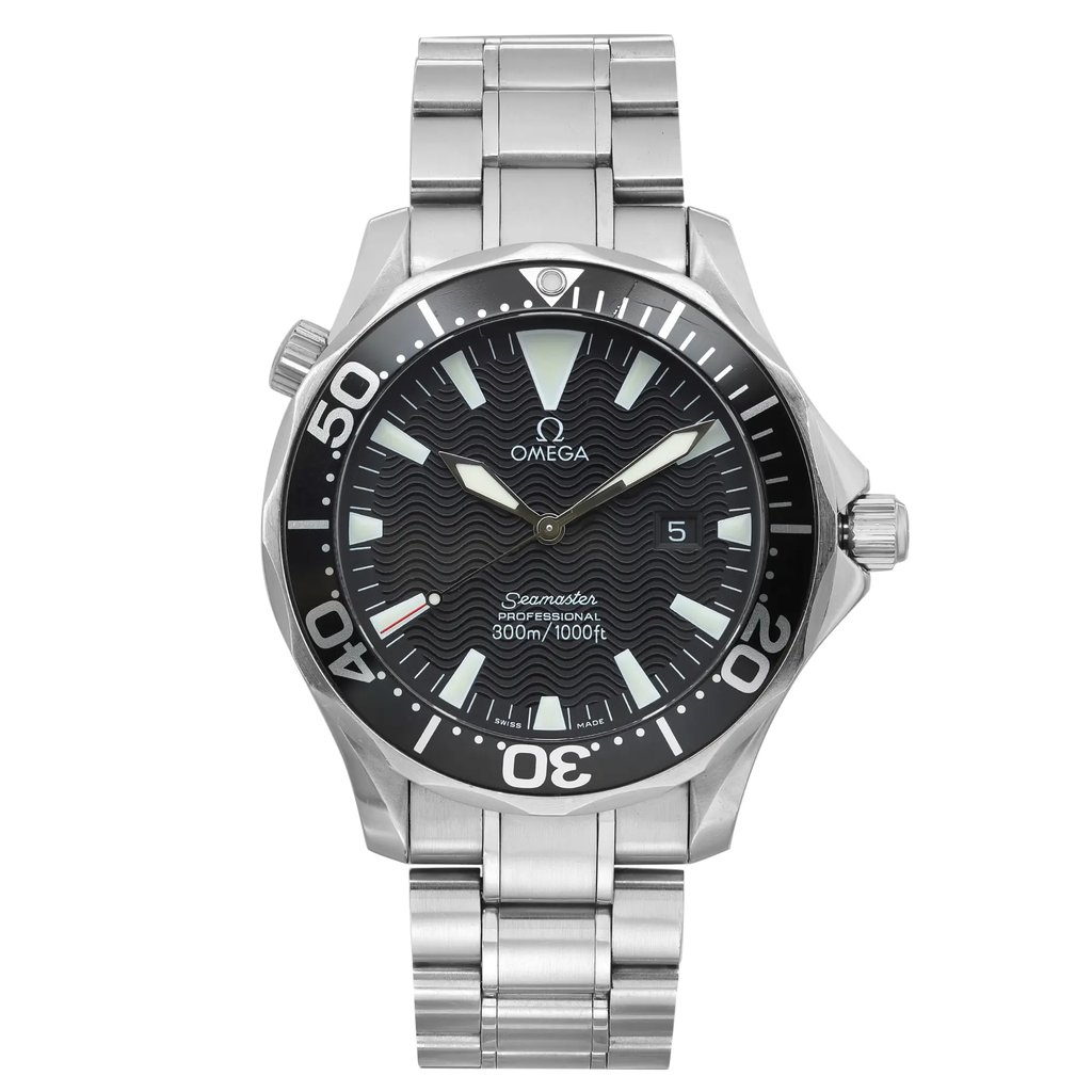 Front Full View Of OMEGA 2264.50.00 Stainless Steel Watch Pre Owned Condition Good
