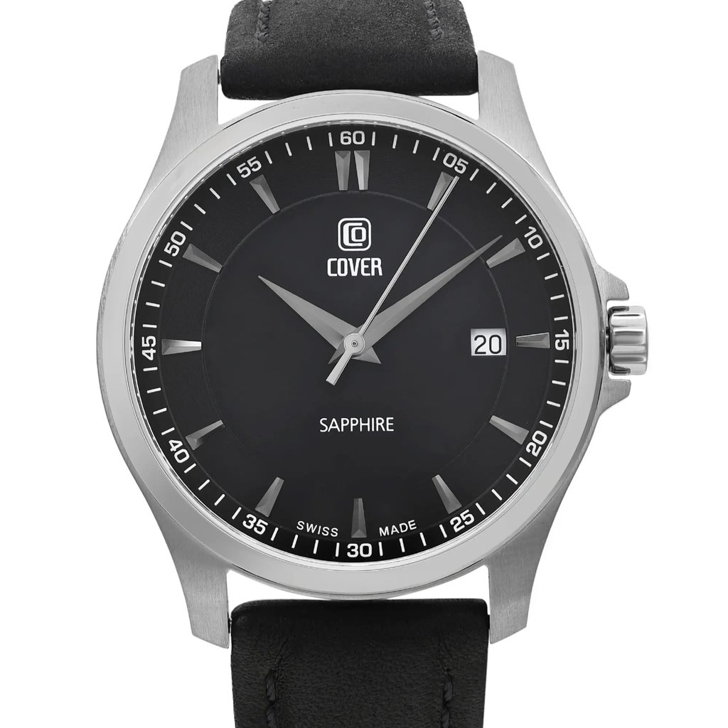 Up Close Front Facing Picture Of COVER CO137.05 Stainless Steel Watch Display Model Condition