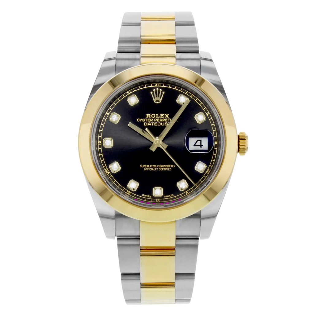 Front Full View Of Rolex M126303-0005 Stainless Steel Watch Unworn Condition {Product Condition}