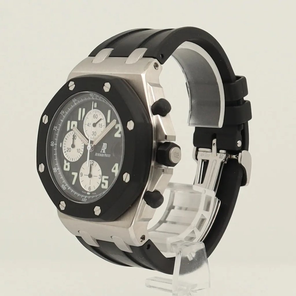 View Of Crown Facing Side Of Audemars Piguet 25940SK.OO.D002CA.01.A Stainless Steel Watch Pre Owned Condition