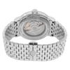 Back View Of Exhibition Back Case And Closed Stainless Steel Band Of RAYMOND WEIL 2837-ST-50001 Watch Pre Owned Condition