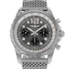 Up Close Front Facing Picture Of Breitling A2336035-F555-152A Stainless Steel Watch Display Model Condition