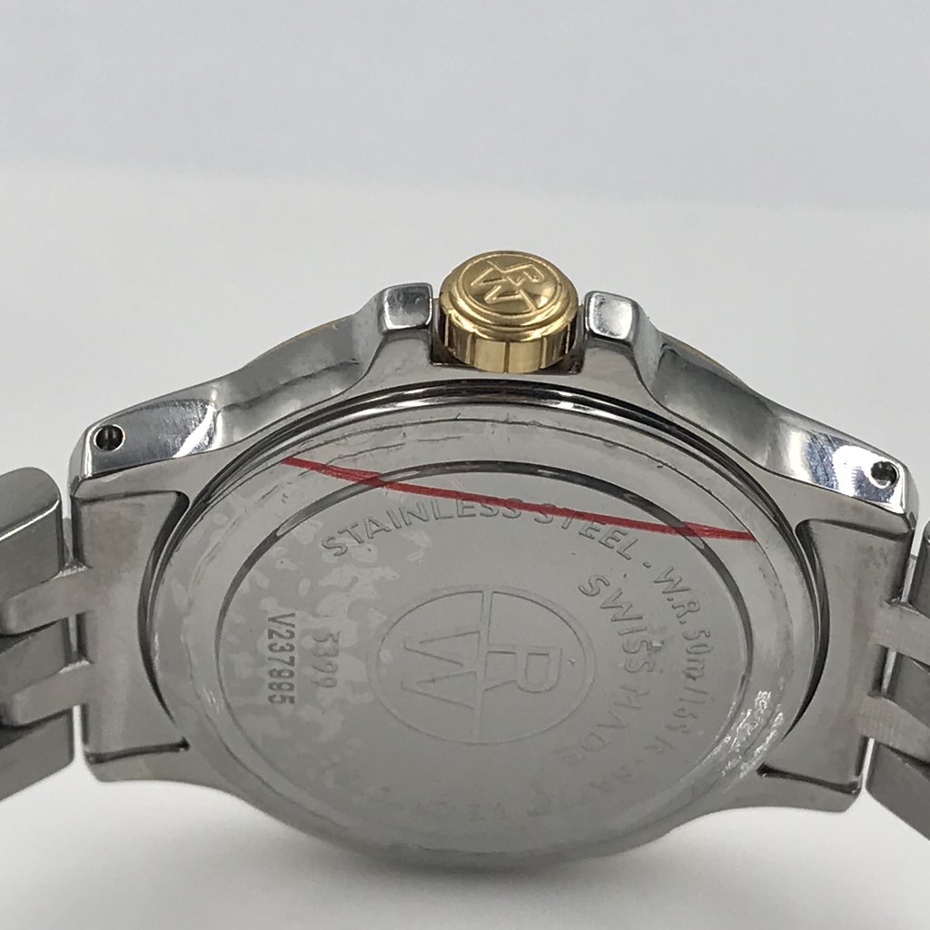 View Of Crown Facing Side Of RAYMOND WEIL 5399-SPS-00657 Stainless Steel Watch Pre Owned Condition