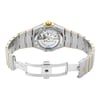 Back View Of {Caseback} Back Case And Open Stainless Steel Band Of OMEGA 123.25.38.22.02.002 Watch Display Model Condition