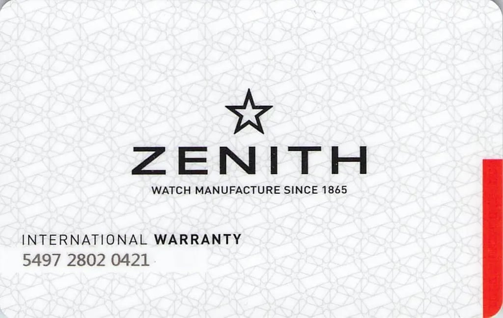 9th image of Zenith 03.1930.681/21.C723 Wristwatch, Unworn condition