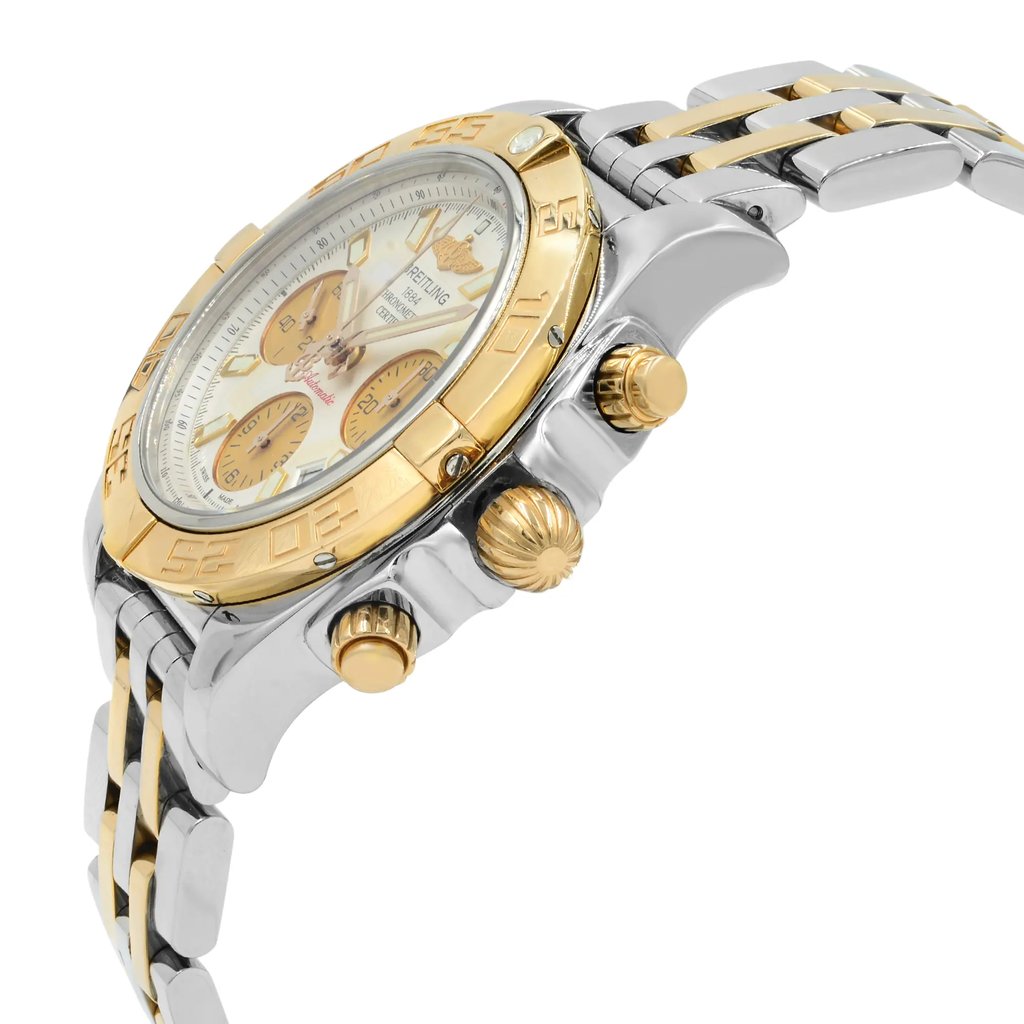 View Of Crown Facing Side Of Breitling CB014012/G713-378C Stainless Steel Watch Pre Owned Condition