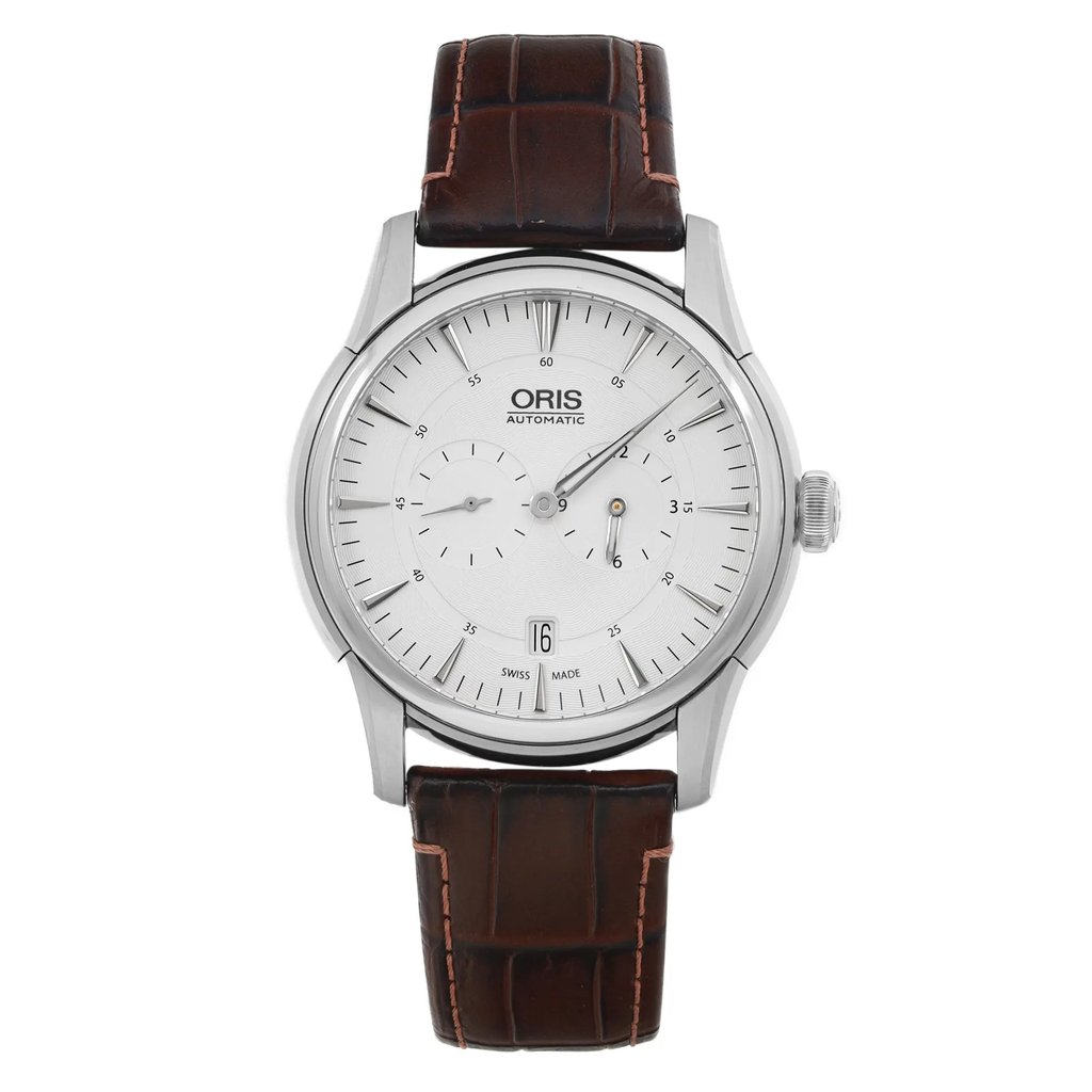 Front Full View Of Oris 01 749 7667 4051-07 5 21 70FC Stainless Steel Watch Pre Owned Condition Good
