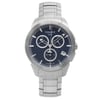 An image of a Wristwatch by Tissot. This Pre Owned item is designed for Men, featuring a Casual style. It has a Quartz movement and an Analog display with a Blue dial color. The indices include 12-Hour Dial,Stick Indexes. The band is made of Titanium and the case is made of Titanium. The watch has a Round shape with a case size of 43 mm and a case thickness of 11 mm.