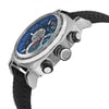 An image of a Wristwatch by Ritmo Mundo. This Display Model item is designed for Men, featuring a Sport style. It has a Quartz movement and an Analog display with a Blue dial color. The indices include 12-Hour Dial,Arabic Numerals,Seconds Hand. The band is made of Rubber,Silicone and the case is made of Stainless Steel. The watch has a Cushion shape with a case size of 44 mm and a case thickness of 14 mm.
