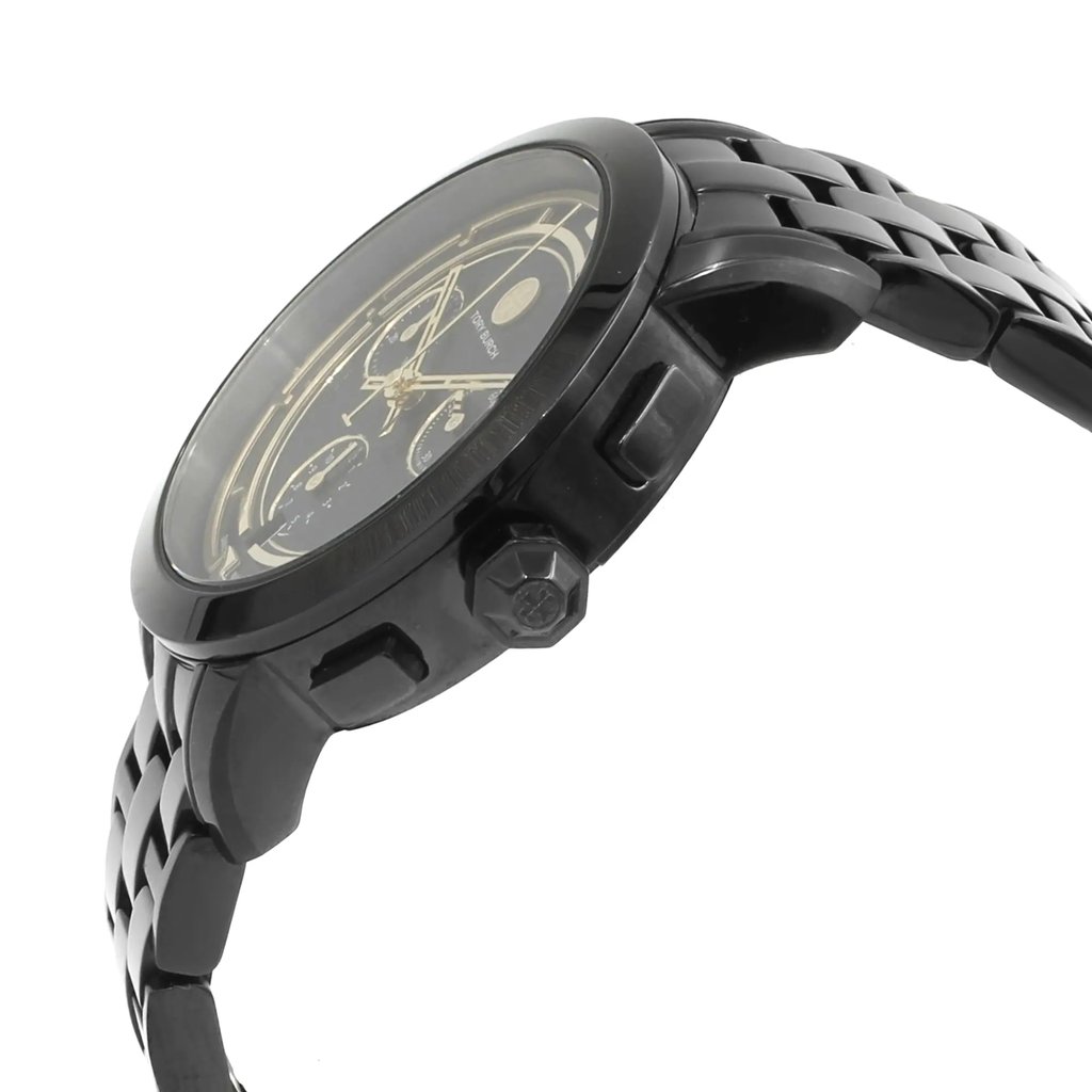 View Of Crown Facing Side Of Tory Burch TRB1025 Stainless Steel Watch Pre Owned Condition