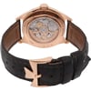 Back View Of Exhibition Back Case And Closed Leather Band Of Vacheron Constantin 4400E/000R-B436 Watch Pre Owned Condition