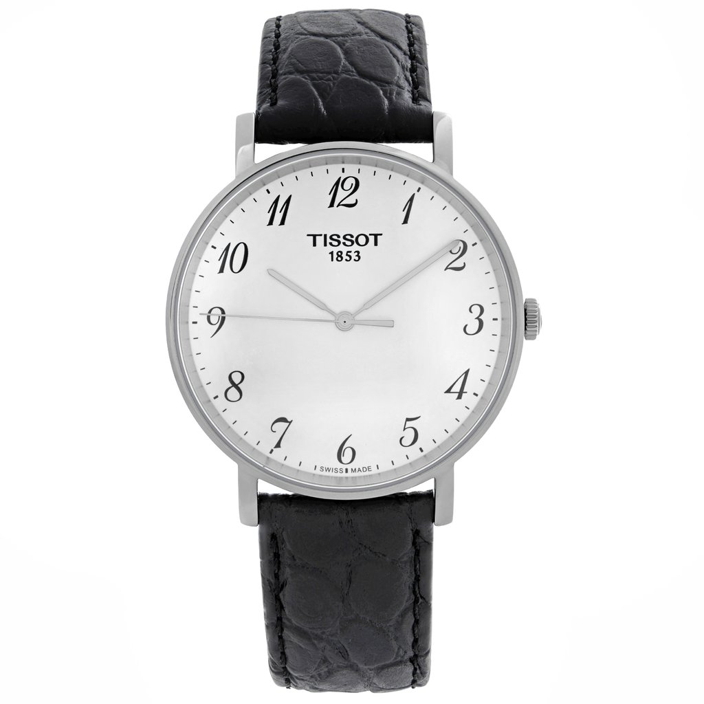 Front Full View Of Tissot T109.410.16.032.00 Stainless Steel Watch New Without Tags Condition {Product Condition}