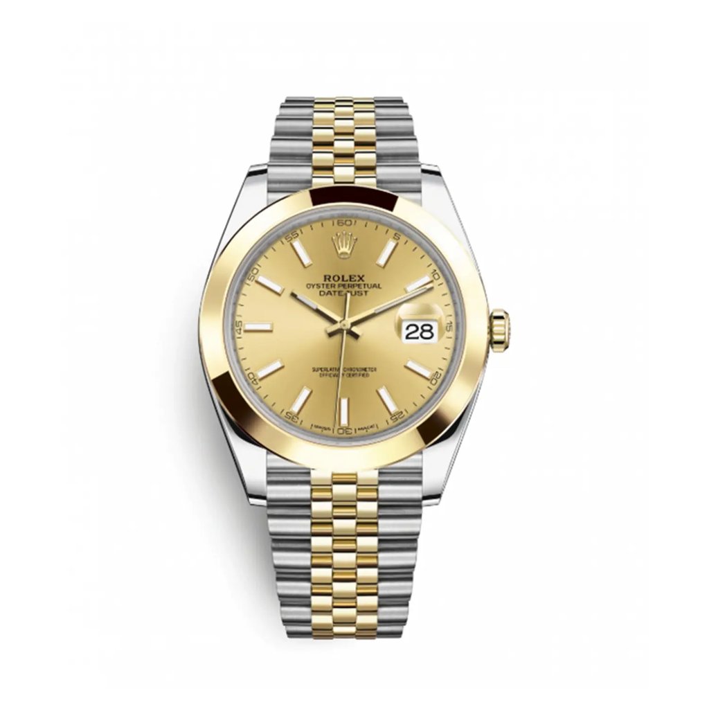 Front Full View Of Rolex 126303 Stainless Steel Watch Pre Owned Condition {Product Condition}