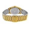 Back View Of {Caseback} Back Case And Closed Stainless Steel Band Of OMEGA 166.0277 Watch Pre Owned Condition