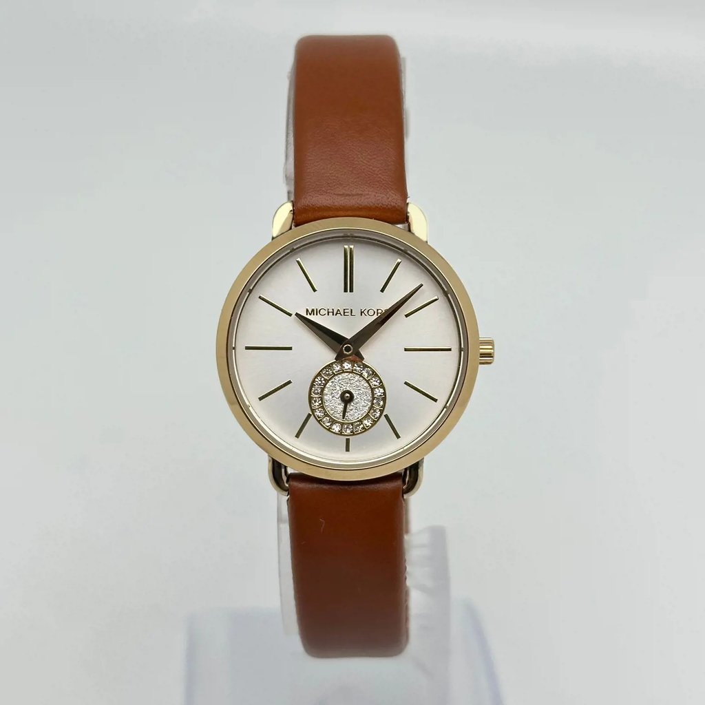 Front Full View Of Michael Kors MK2734 Stainless Steel Watch Display Model Condition {Product Condition}