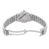 Back View Of Screwback Back Case And Open Stainless Steel Band Of Cartier 1920-1 Watch Pre Owned Condition