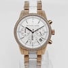 Up Close Front Facing Picture Of Michael Kors MK6324 Stainless Steel Watch Display Model Condition