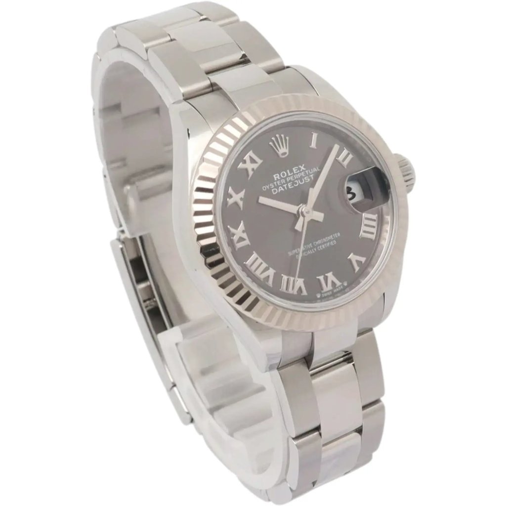 View Of Opposite Crown Facing Side Of Rolex 279174 White Gold Watch Pre Owned Condition