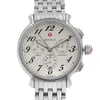 Up Close Front Facing Picture Of MICHELE MWW24A000001 Stainless Steel Watch Pre Owned Condition