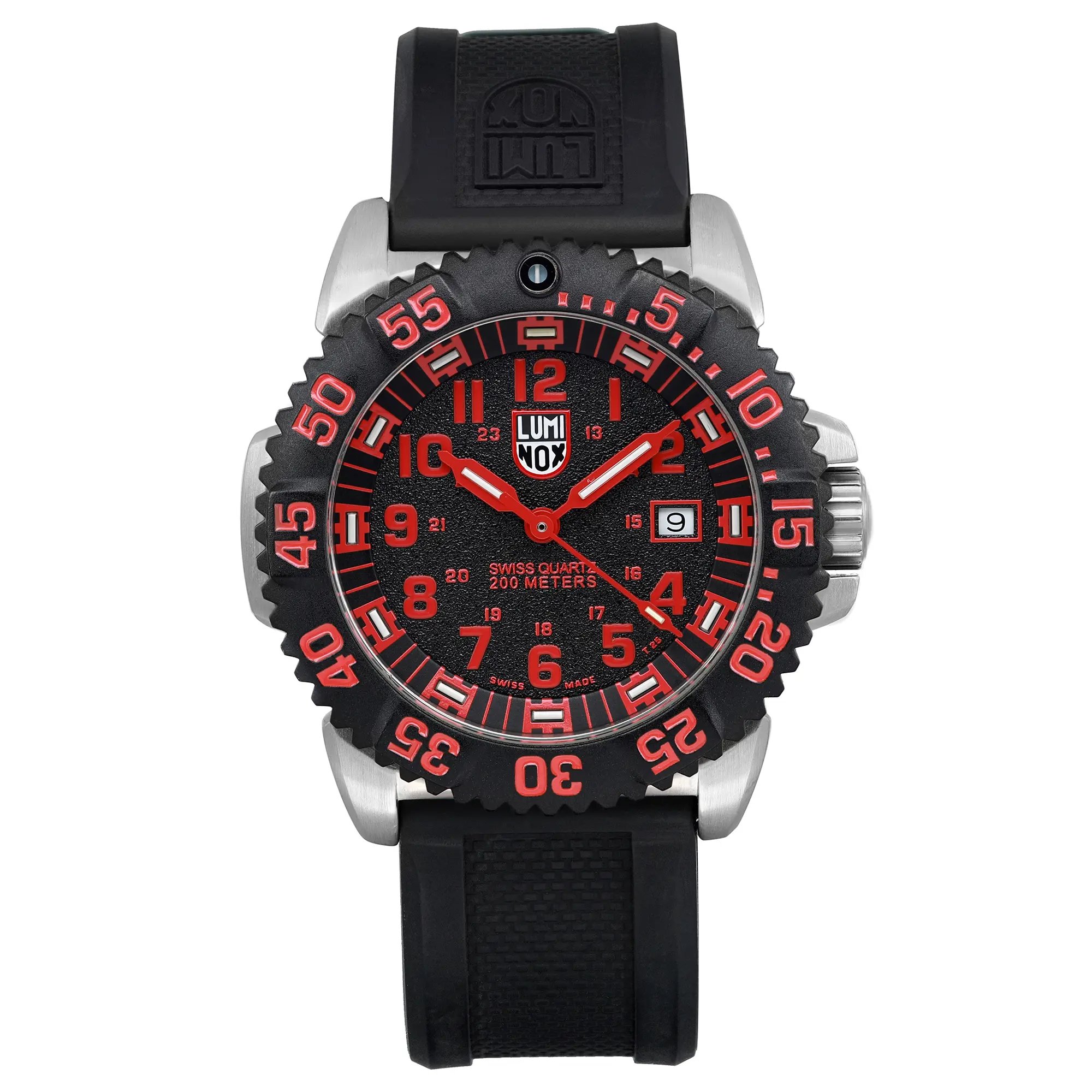 Front Full View Of Luminox XS.3165 Stainless Steel Watch Pre Owned Condition Good