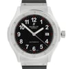Up Close Front Facing Picture Of Hublot B1915.1 Stainless Steel Watch Pre Owned Condition