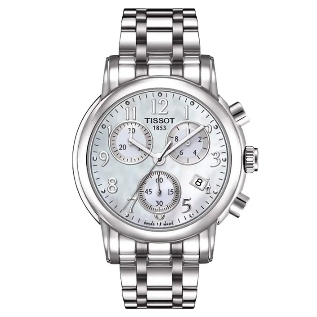Front Full View Of Tissot T050.217.11.112.00 Stainless Steel Watch Display Model Condition {Product Condition}