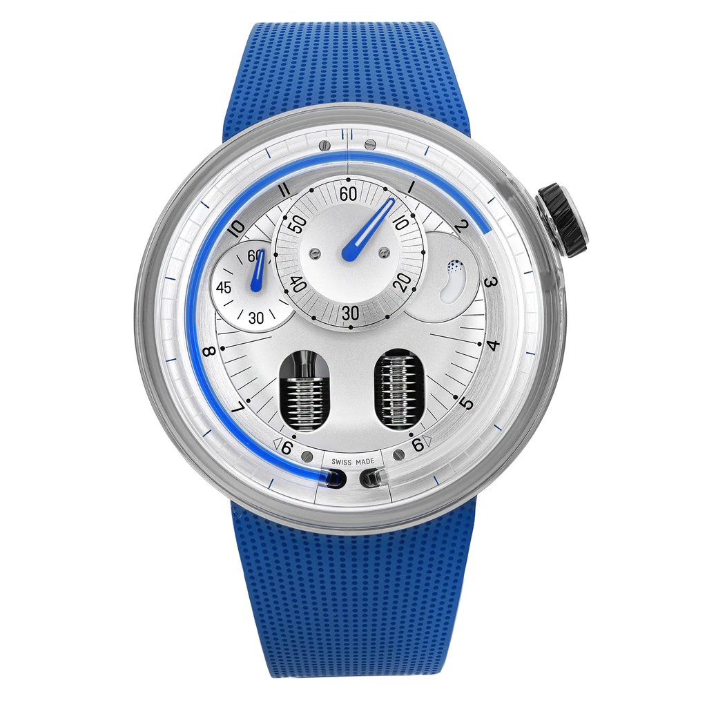 Front Full View Of HYT H00840.BK Sapphire Watch Unworn Condition Excellent