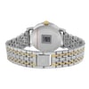 Back View Of Snap Back Case And Closed Stainless Steel Band Of Tissot T109.210.22.031.00 Watch Display Model Condition